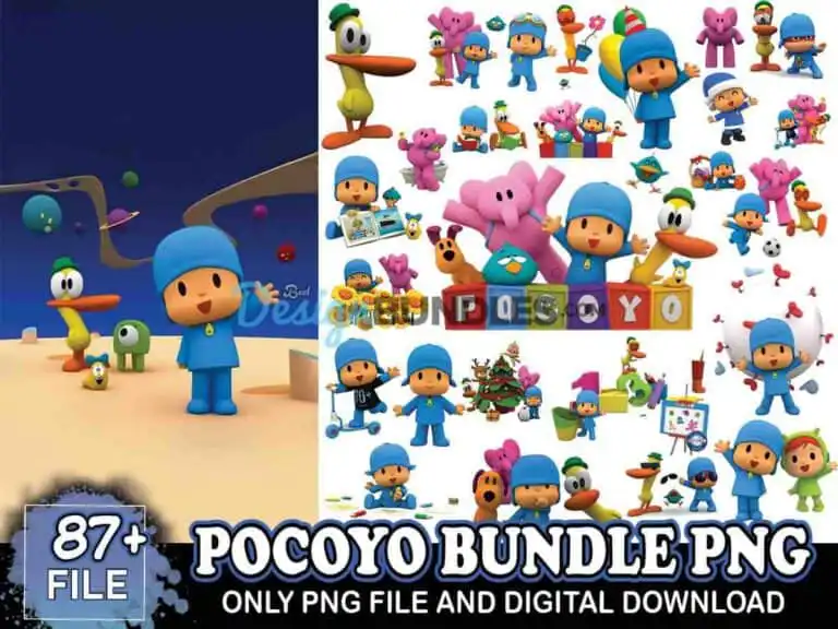 87 Files Pocoyo Bundle Png