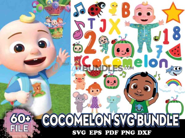 94 Files Cocomelon Svg Bundle, Cocomelon Svg