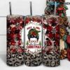 Christmas Messy Bun Tumbler Png, Christmas Tumbler