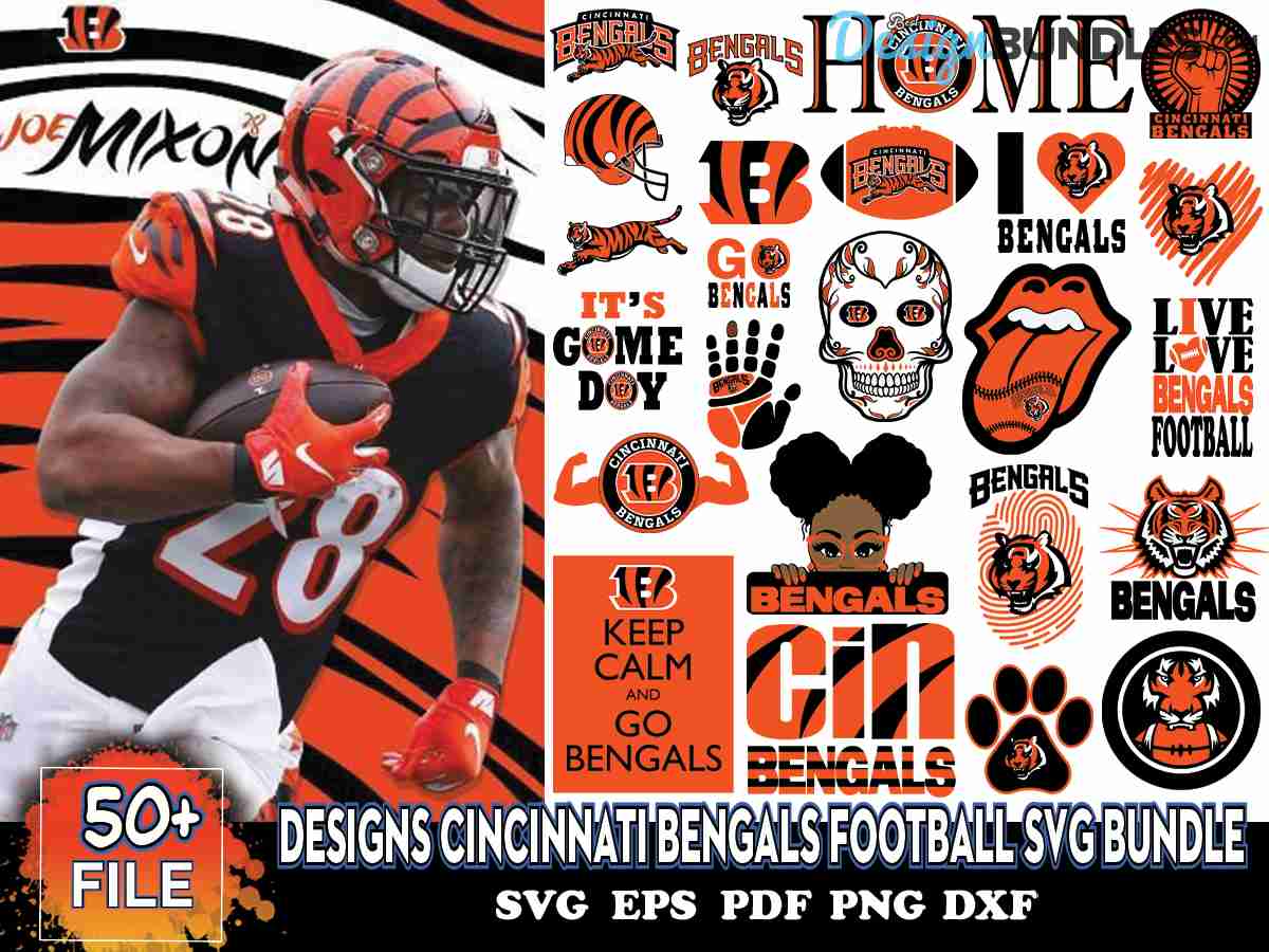 Cincinnati Bengals Svg Bundle, Bengals Logo Svg, NFL Svg, Football Svg ...