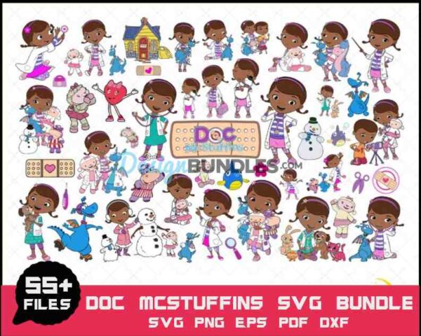 Disney Doc McStuffins Svg Bundle, Cartoon Svg, Doctor Svg