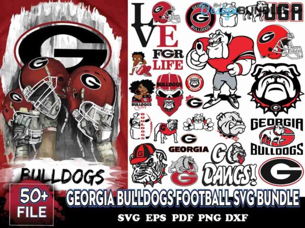 Georgia Bulldogs Football Svg Bundle, Bulldogs Logo Svg, NCAA Svg ...