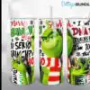 Grinch Tumbler Png Sublimation