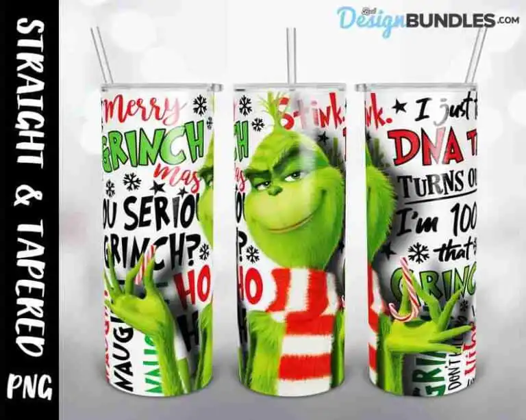 Grinch Tumbler Png Sublimation