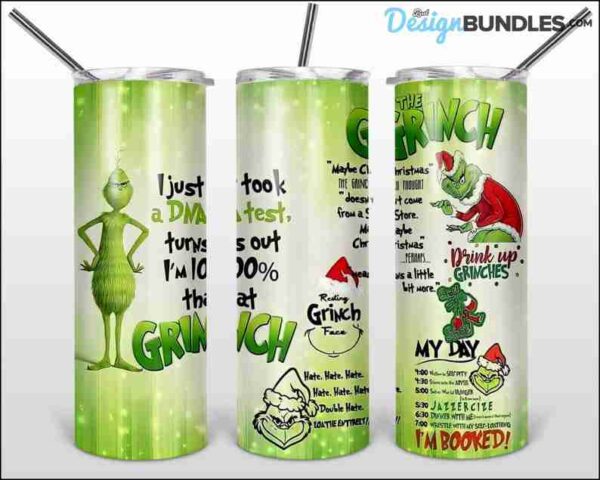 Grinch Tumbler Sublimation Png, Tumbler Sublimation