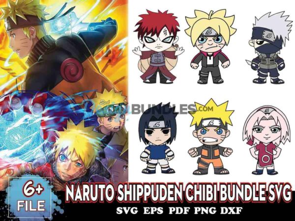 Naruto Shippuden Chibi Bundle Svg, Anime Svg