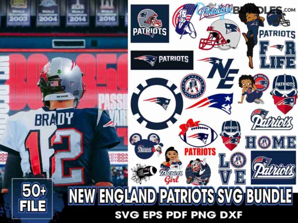 New England Patriots Svg Bundle, Patriots Logo Svg, American Football