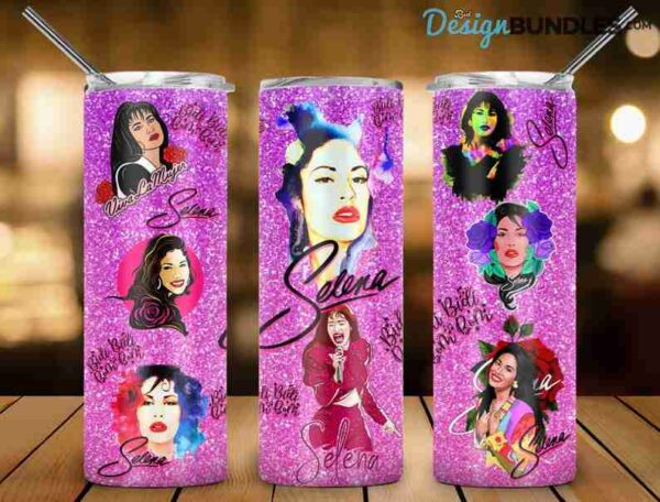 Selena Quintanilla 20oz Tumbler PNG, Selena Tumbler