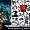 110 Files Transformers PNG Bundle