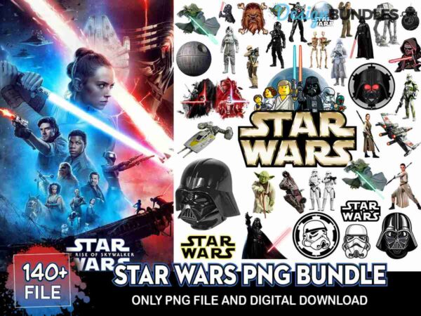 140 Star Wars PNG Bundle, Star Wars Png, Star Wars Sublimation