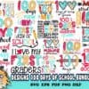 20 Designs 100 Days Of School Bundle Svg School Svg Teacher Svg