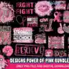20 Designs Power Of Pink Bundle Svg Breast Cancer Svg Breast Cancer Vector 100x100