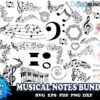 200 Musical Notes Bundle Trending Svg Musical Notes