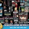 30 Designs Anime Bundle Svg Anime Svg Ramen Svg Manga Svg