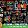 30 Designs Autism Bundle Svg