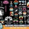 30 Designs Yoga Bundle Svg Yoga Svg Buddha Svg Yoga Vector
