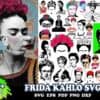 30 Frida Kahlo SVG Frida Kahlo Bundle Svg Frida Kahlo Faces Svg