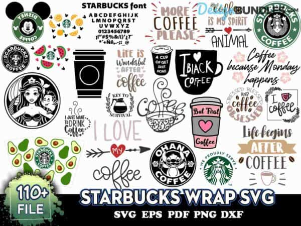 300+ Starbucks Wrap Svg, Trending Svg, Starbucks Coffee Svg Instant ...