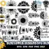 33 Sunflower Designs Svg Bundle