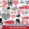 42 Love Bundle Svg Trending Svg Heart Svg Love Svg