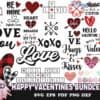 60 Happy Valentines Bundle Svg Trending Svg Valentines Day