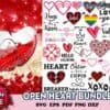 60 Open Heart Bundle Trending Svg Heart Bundle Svg