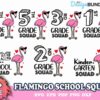 7 Flamingo School Squad Trending Svg Flamingo Svg