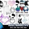 80 Music Bundle Svg Trending Svg Music Design Svg