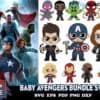 Baby Avengers Bundle Svg Captain America Svg Thor Svg Hulk Svg