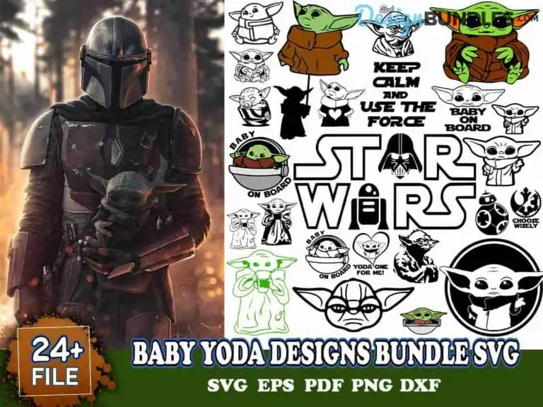 Baby Yoda Designs Bundle Svg