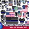 Police Back The Blue Svg Bundle American Flag Svg 4th Of July Svg