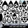 Sport Earrings Bundle Svg