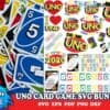 Uno Card Game Svg Bundle Uno Svg Uno Alphabet Svg