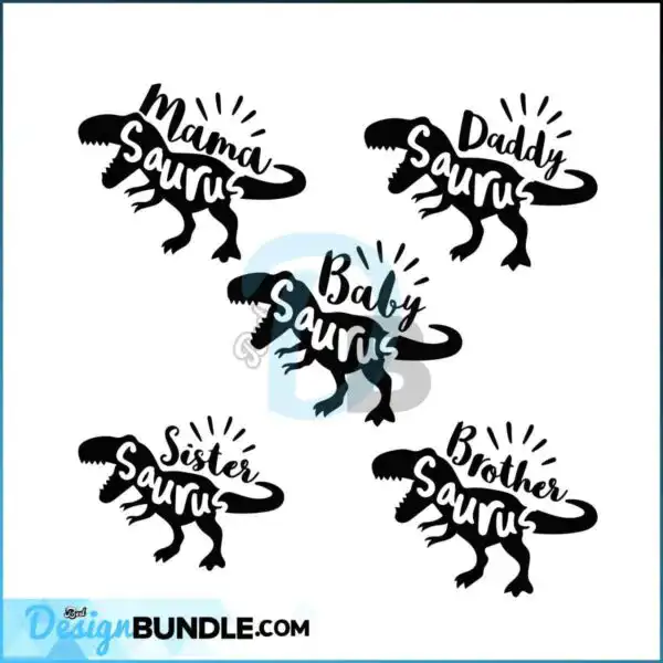 dinosaur-family-svg-trex-bundle-svg-mama-saurus-svg-daddy-sister-brother-baby-saurus-svg