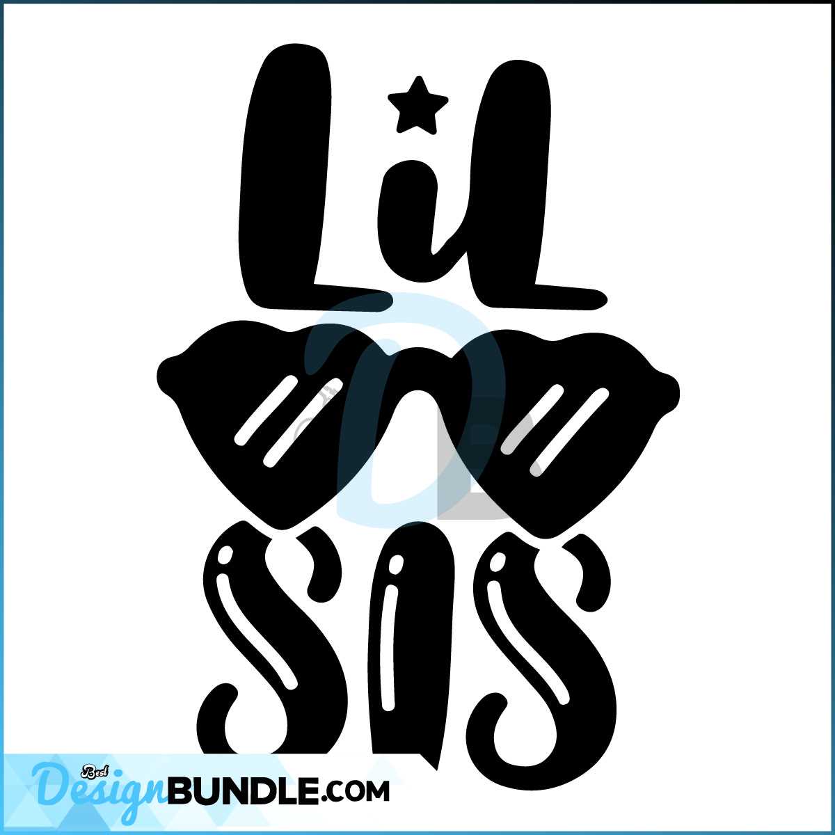 Little Sister Svg, Lil Sis Svg, Sunglasses Cut Files, Siblings Quote