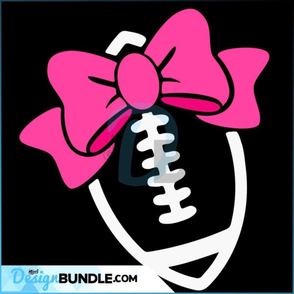 football-with-bow-svg-football-svg-dxf-eps-png-girl-football-cut-files-cheer-sister-shirt-design-womens-football-silhouette-cricut