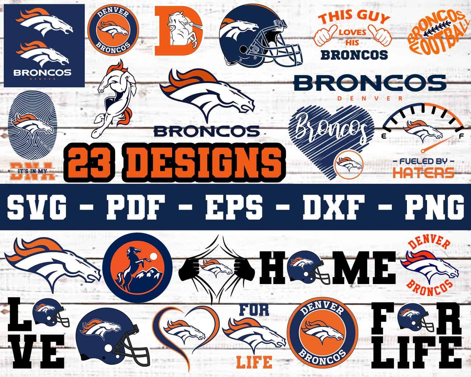 Denver Broncos Svg Bundle, Broncos Svg, Denver Broncos Logo, Denver ...