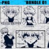 1 bundle killua zoldyc hunter x hunter anime svg png cartoon tez5u