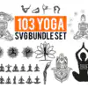 103 Yoga Svg Bundle Set
