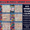 13.500+ Mega Bundle Sport Svg, Nfl Svg, Nhl Svg, Mbl Svg
