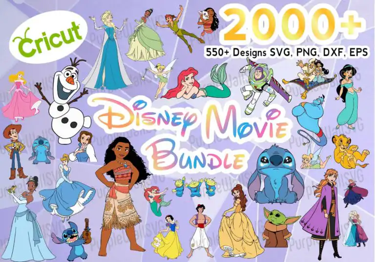2000+ Disney Princess Svg Bundle Layered Cricut Files