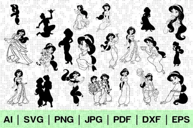 21 Jasmine Disney Princess Svg Bundle