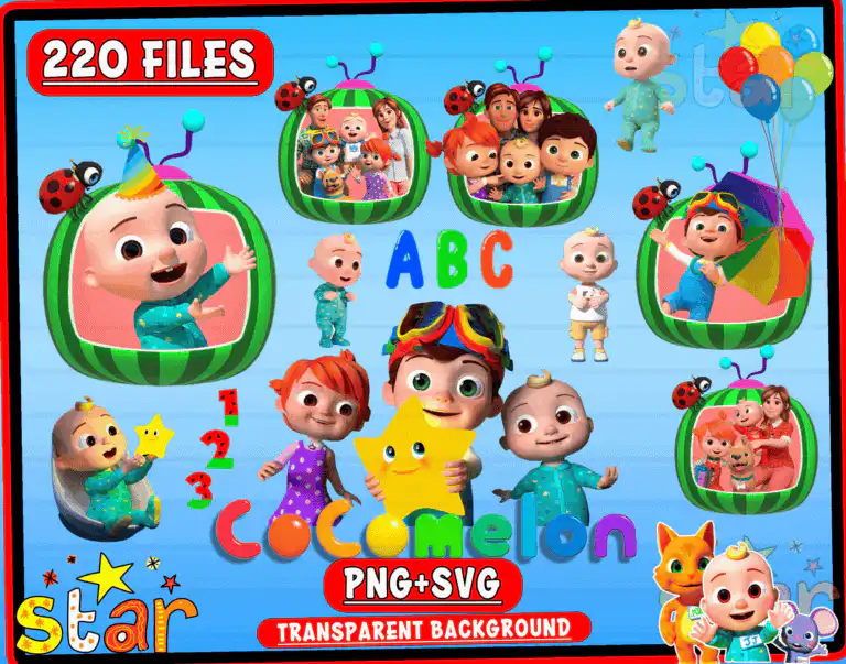 220 Bundle Cocomelon Svg
