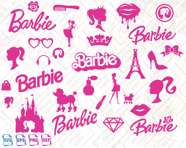 30 Barbie Svg Bundle, Barbie Birthday Svg, Barbie Svg File, Barbie