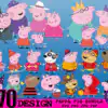 370 Designs Peppa Pig Svg Cut File Bundle Daddy Pig George Pig Xaipu 100x100
