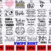 75 Wedding Svg, Wedding Svg Bundle, Wedding Cut File, Bride Svg