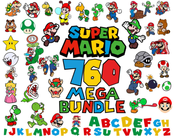 760 Super Mario Svg, Mario Bros Svg, Super Mario Png, Super Mario Svg