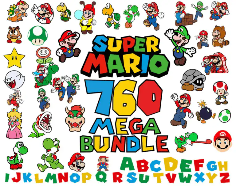760 Super Mario Svg