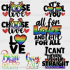 8 Rainbow Pride Month Png Sublimation Design Bundle, Lgbt Svg, Bundle