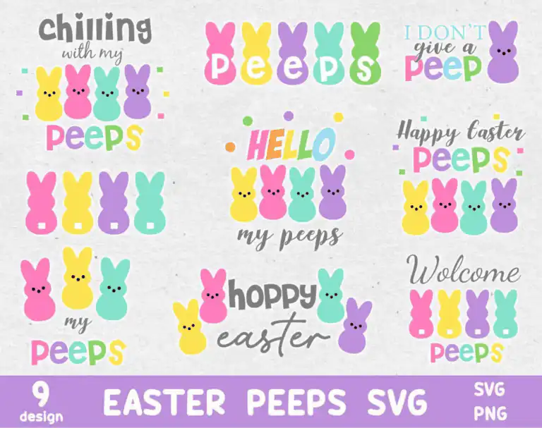 9 Svg Easter Peeps Svg